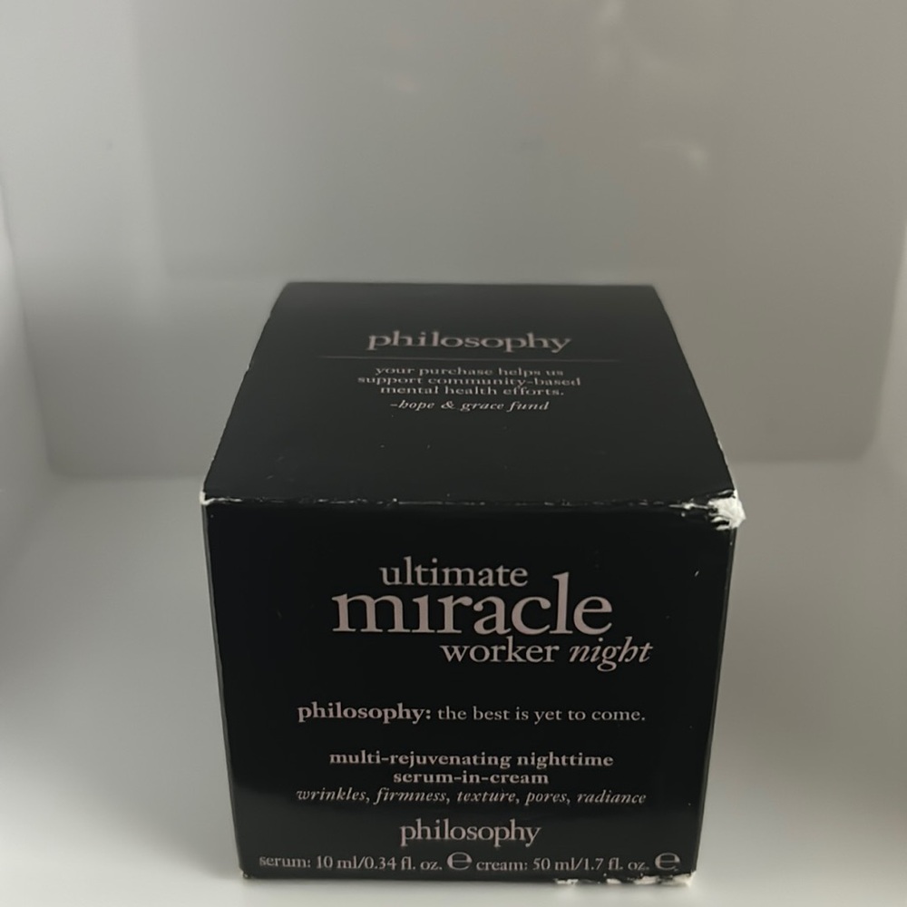 NWT Philosophy ULTIMATE MIRACLE WORKER multi-rejuvenating nighttime serum cream